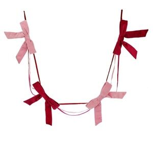 Red and Pink Bow Garland from Michaels